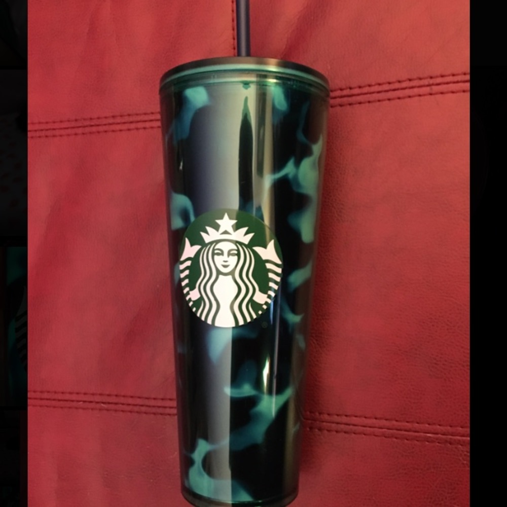 Starbucks turquoise tortoise shell tumbler